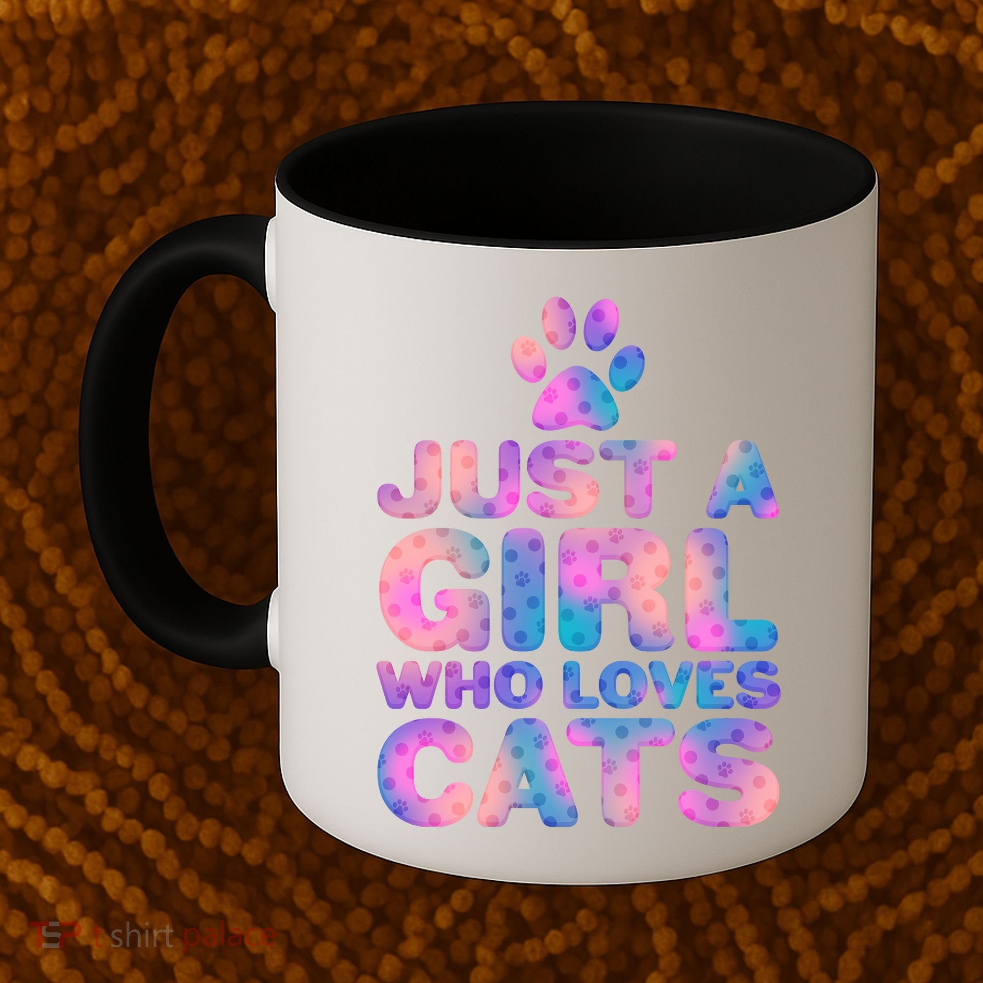 Funny Cute Just A Girl Who Loves Cats Coffee Mug