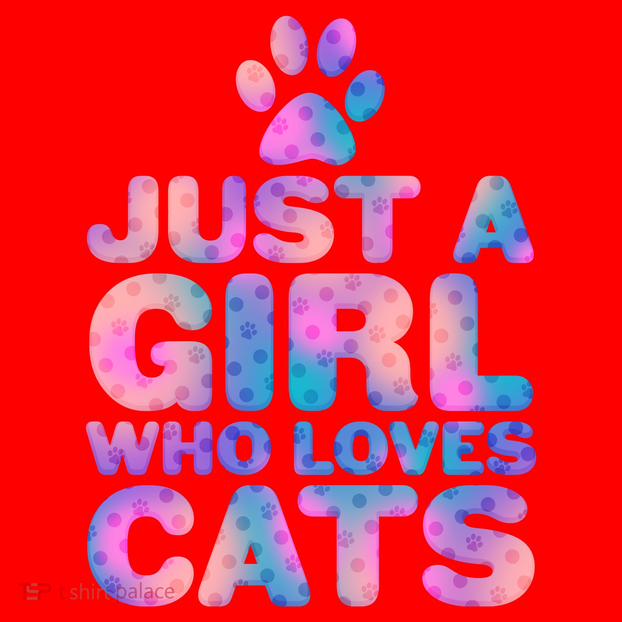 Funny Cute Just A Girl Who Loves Cats Santa Hat
