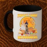 Forget Candy Just Give Me Weimaraners Pumpkin Halloween Gift Coffee Mug thumb 2