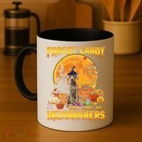 Forget Candy Just Give Me Weimaraners Pumpkin Halloween Gift Coffee Mug thumb 4