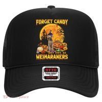 Forget Candy Just Give Me Weimaraners Pumpkin Halloween Gift Hat thumb 0