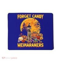 Forget Candy Just Give Me Weimaraners Pumpkin Halloween Gift Mousepad thumb 0