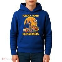 Forget Candy Just Give Me Weimaraners Pumpkin Halloween Gift Kids Hoodie thumb 4