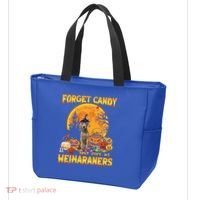 Forget Candy Just Give Me Weimaraners Pumpkin Halloween Gift Tote Bag thumb 3