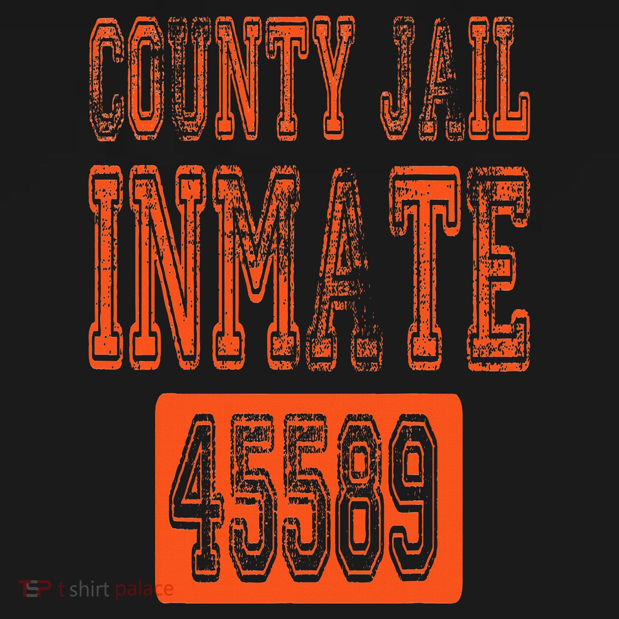 Funny County Jail Inmate Prisoner Costume Party Orange Sweatshirt