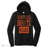 Funny County Jail Inmate Prisoner Costume Party Orange Women's Hoodie thumb 0