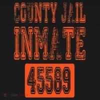 Funny County Jail Inmate Prisoner Costume Party Orange Kids Sweatshirt thumb 2