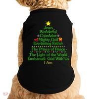 Funny Christmas Jesus Wonderful Counselor Mighty God Doggie Tank thumb 0