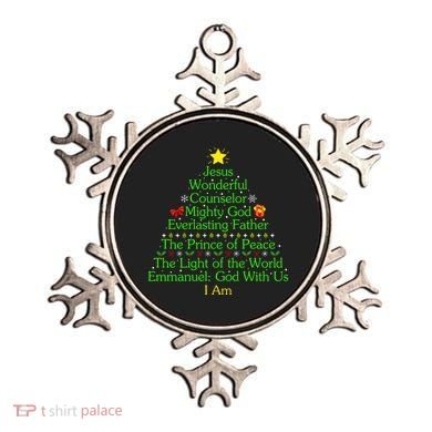 Funny Christmas Jesus Wonderful Counselor Mighty God Ornament
