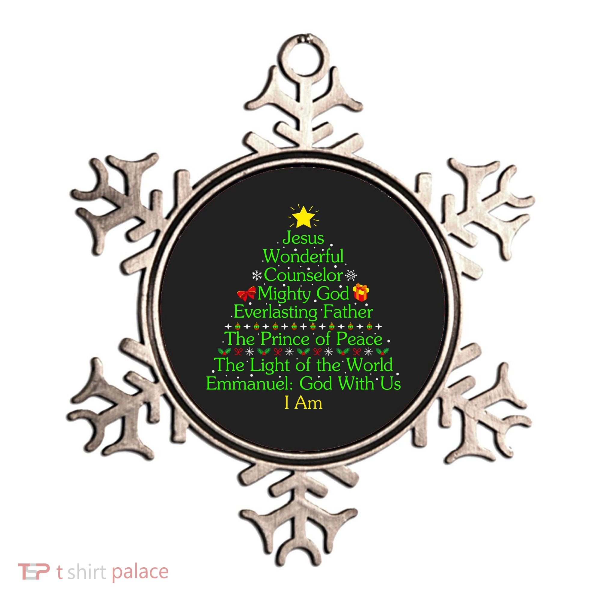 Funny Christmas Jesus Wonderful Counselor Mighty God Ornament