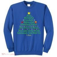 Funny Christmas Jesus Wonderful Counselor Mighty God Sweatshirt thumb 0