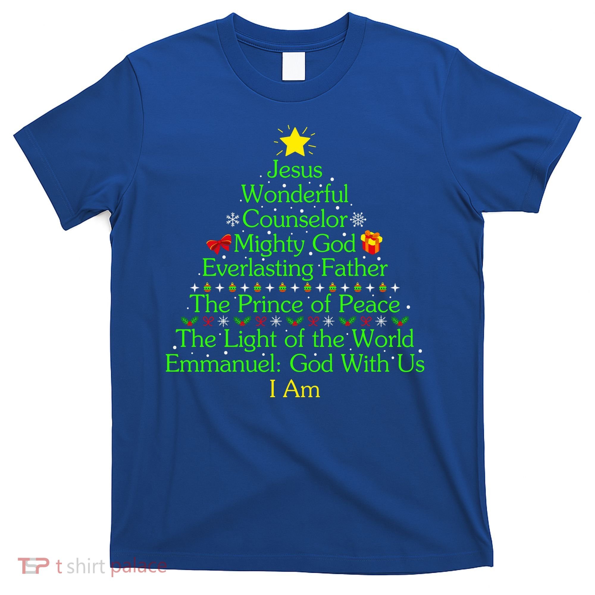 Funny Christmas Jesus Wonderful Counselor Mighty God T-Shirt
