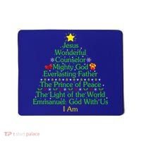 Funny Christmas Jesus Wonderful Counselor Mighty God Mousepad thumb 0