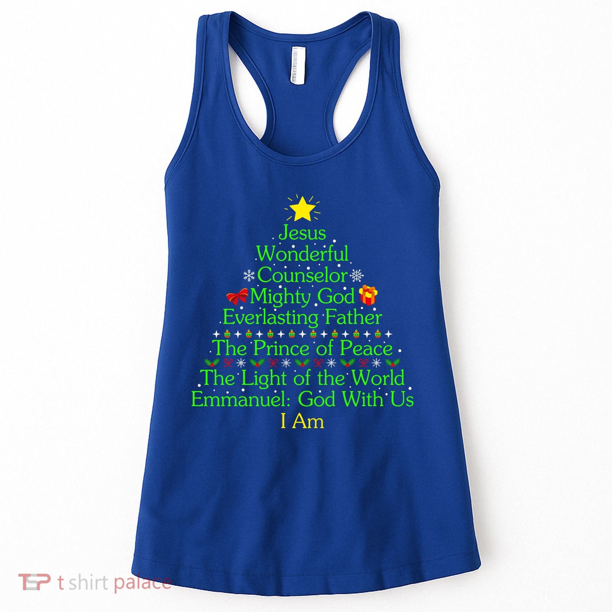 Funny Christmas Jesus Wonderful Counselor Mighty God Women's Tank Top