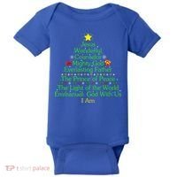 Funny Christmas Jesus Wonderful Counselor Mighty God Baby Bodysuit thumb 0