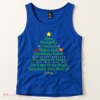 Funny Christmas Jesus Wonderful Counselor Mighty God Tank Top thumb 2