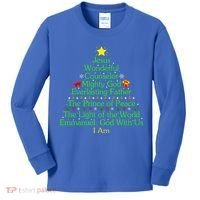 Funny Christmas Jesus Wonderful Counselor Mighty God Kids Long Sleeve Shirt thumb 0