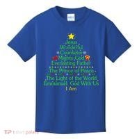 Funny Christmas Jesus Wonderful Counselor Mighty God Kids T-Shirt thumb 0