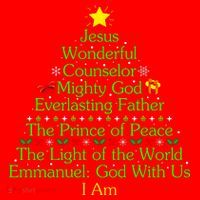 Funny Christmas Jesus Wonderful Counselor Mighty God Santa Hat thumb 1