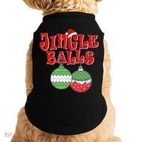 Funny Christmas Jingle Balls Matching Couples Shirts Doggie Tank thumb 0