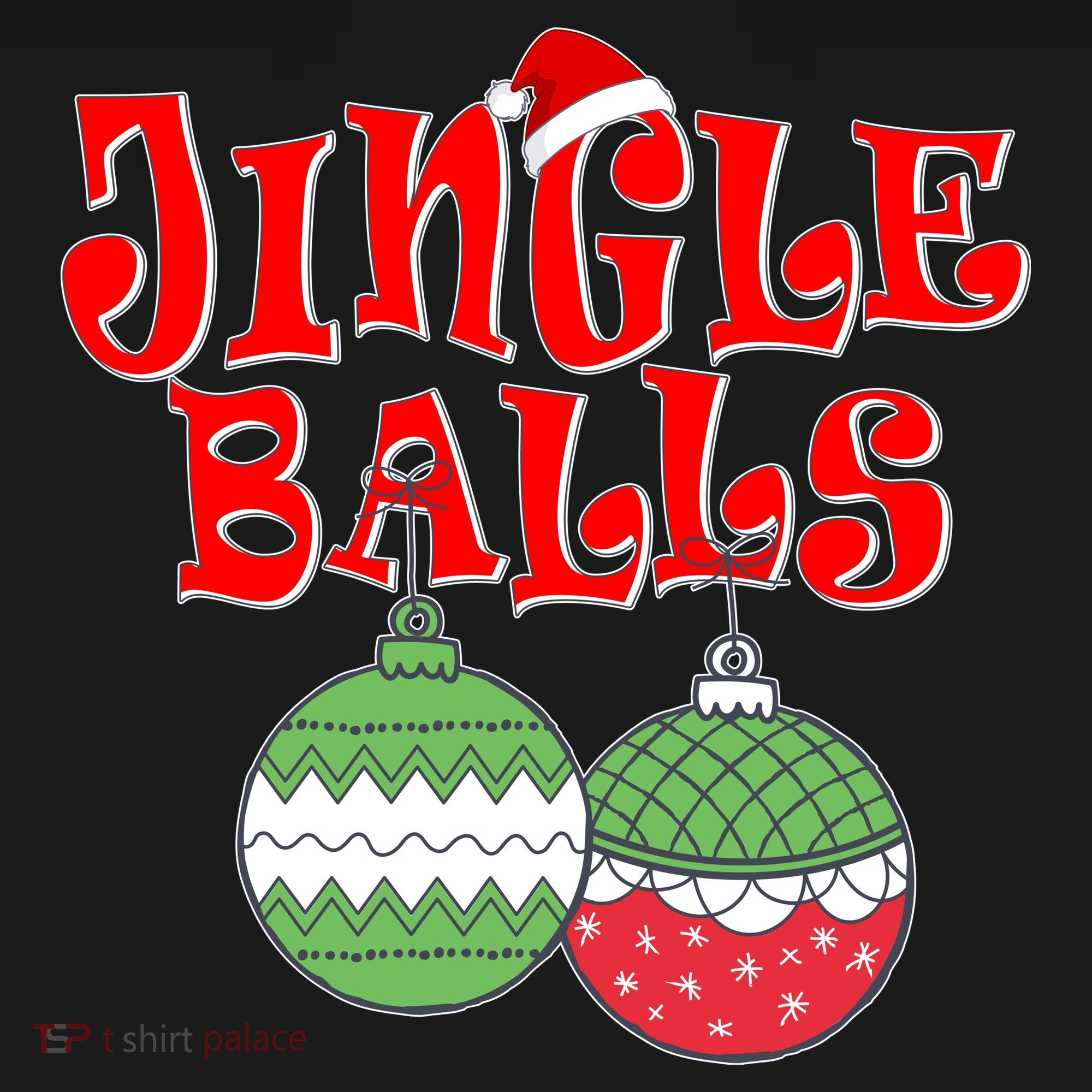 Funny Christmas Jingle Balls Matching Couples Shirts USA-Made Doggie Bandana
