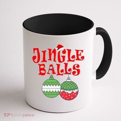 Funny Christmas Jingle Balls Matching Couples Shirts Coffee Mug back