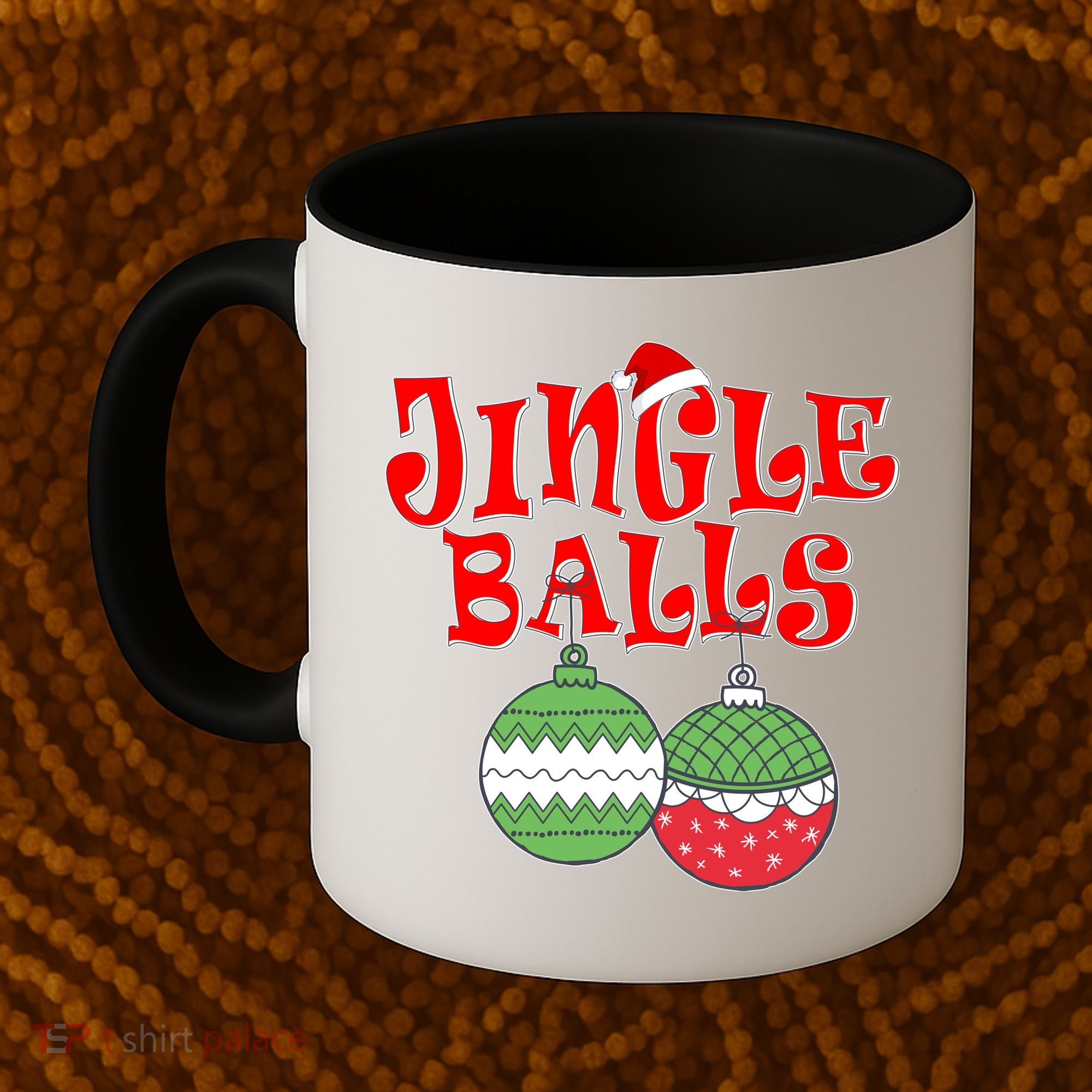 Funny Christmas Jingle Balls Matching Couples Shirts Coffee Mug