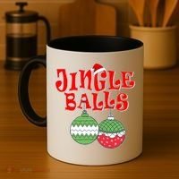 Funny Christmas Jingle Balls Matching Couples Shirts Coffee Mug thumb 4