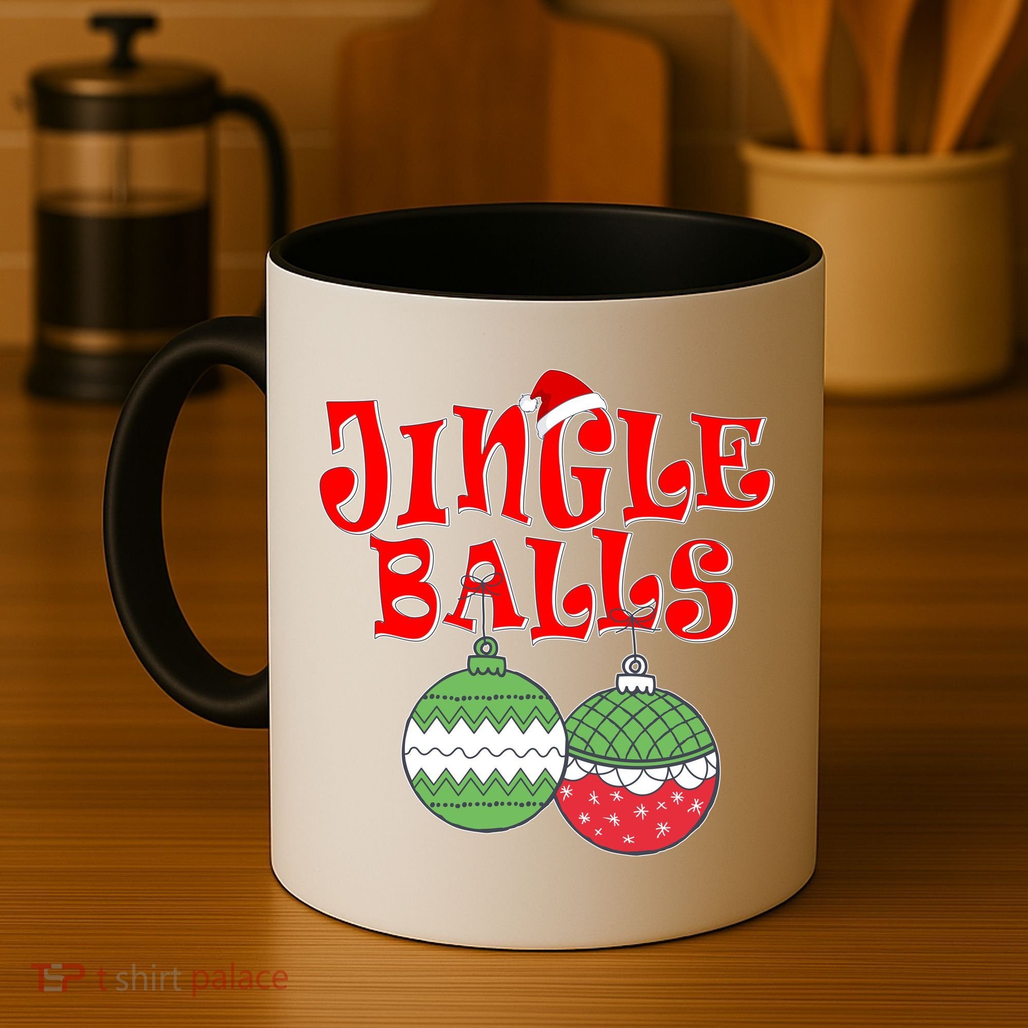 Funny Christmas Jingle Balls Matching Couples Shirts Coffee Mug