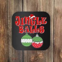 Funny Christmas Jingle Balls Matching Couples Shirts Coaster thumb 0