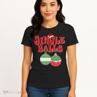 Funny Christmas Jingle Balls Matching Couples Shirts Women's T-Shirt thumb 4