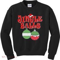 Funny Christmas Jingle Balls Matching Couples Shirts Kids Sweatshirt thumb 0