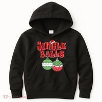 Funny Christmas Jingle Balls Matching Couples Shirts Kids Hoodie thumb 0