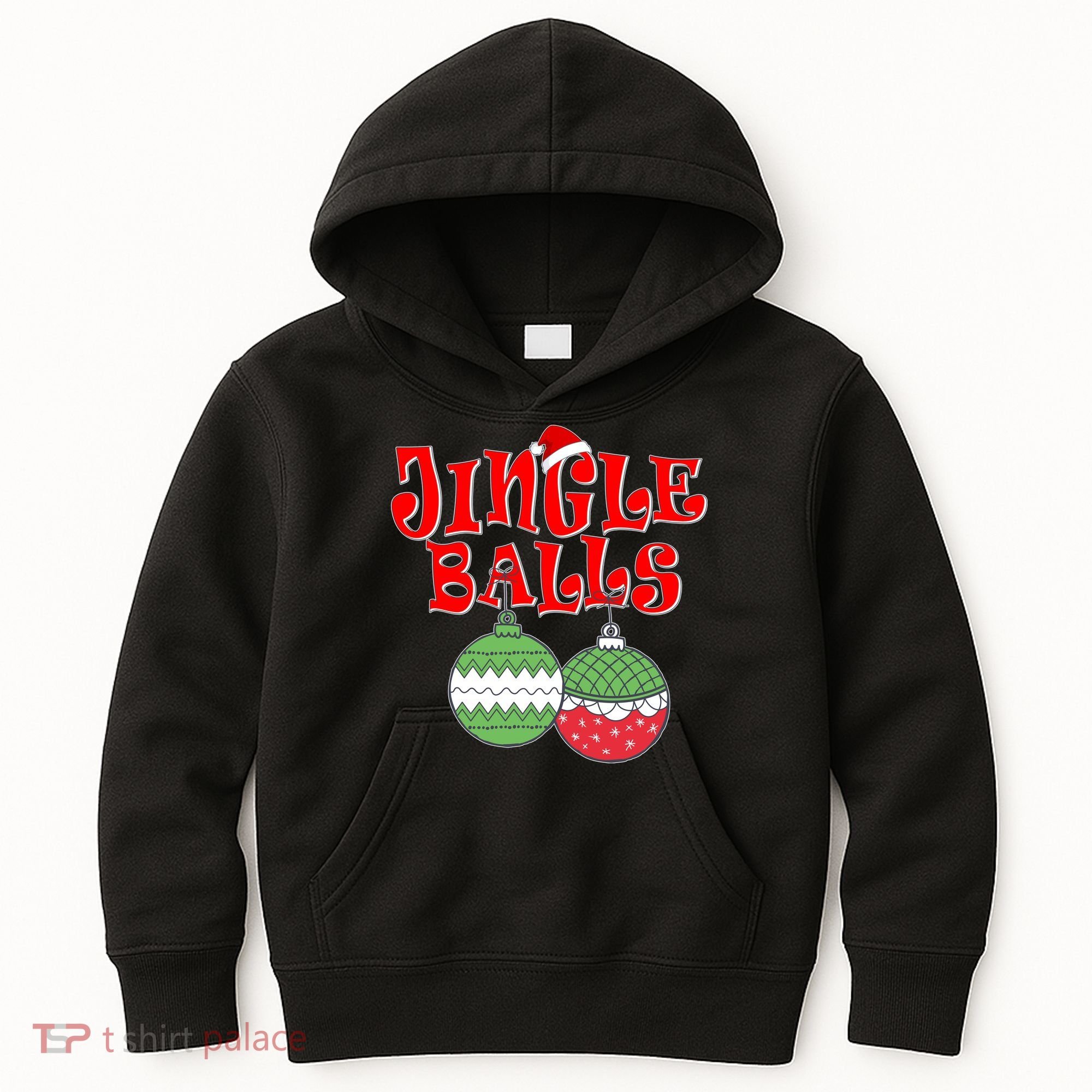 Funny Christmas Jingle Balls Matching Couples Shirts Kids Hoodie