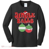 Funny Christmas Jingle Balls Matching Couples Shirts Kids Long Sleeve Shirt thumb 0