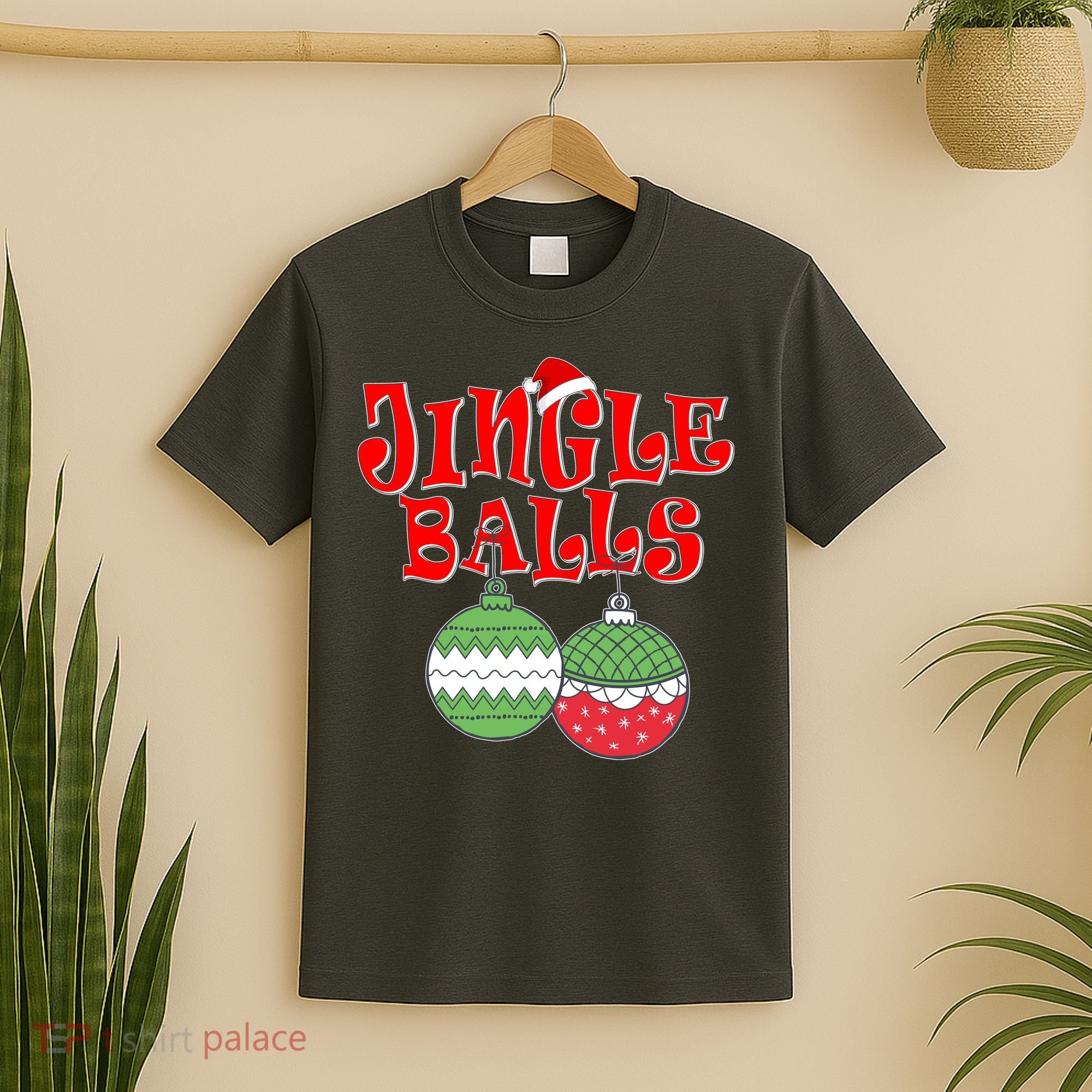 Funny Christmas Jingle Balls Matching Couples Shirts T-Shirt