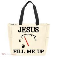 Funny Christian Jesus Fill Me Up Tote Bag thumb 0