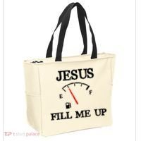 Funny Christian Jesus Fill Me Up Tote Bag thumb 2