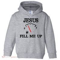 Funny Christian Jesus Fill Me Up Toddler Hoodie thumb 0