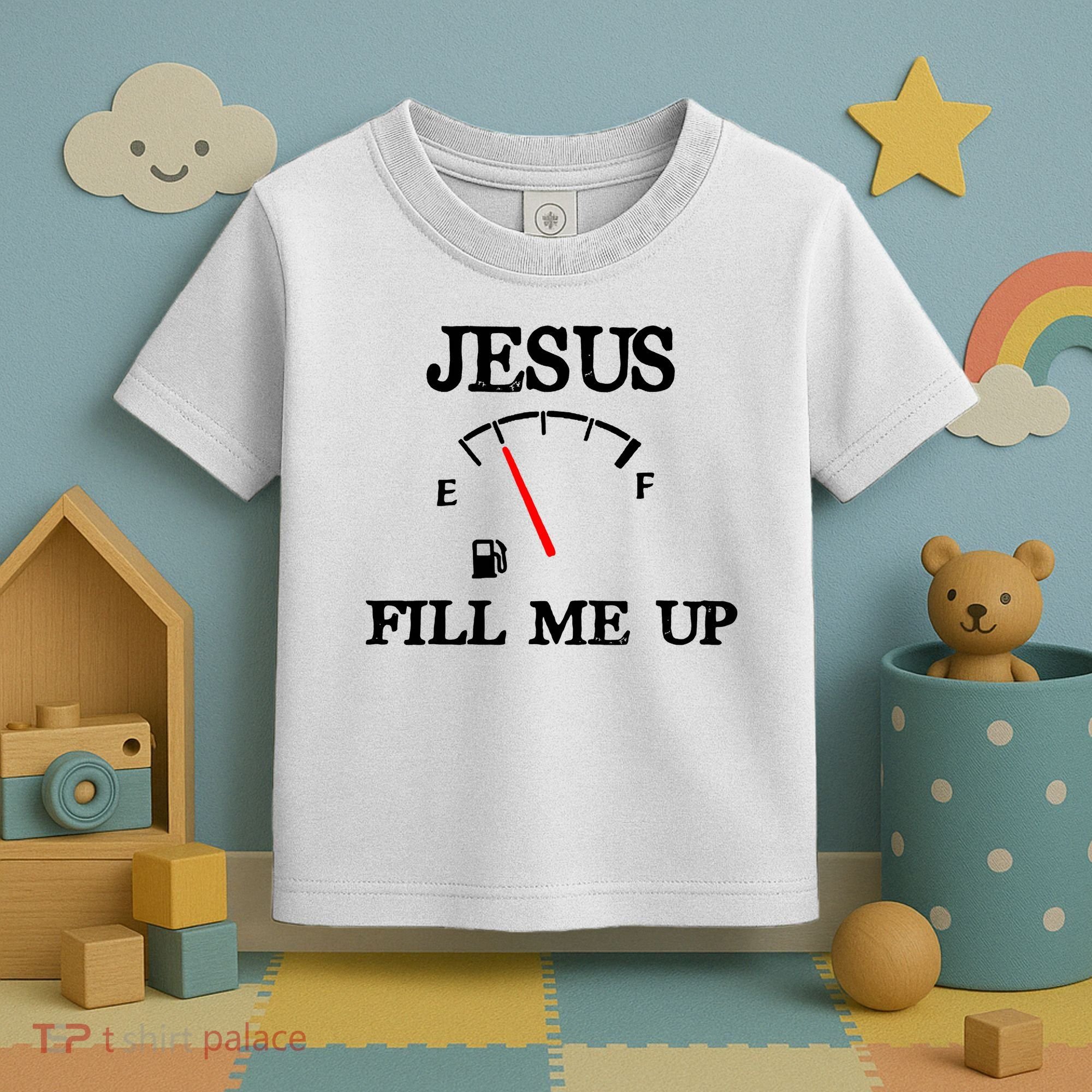 Funny Christian Jesus Fill Me Up Toddler T-Shirt