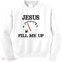 Funny Christian Jesus Fill Me Up Kids Sweatshirt thumb 0
