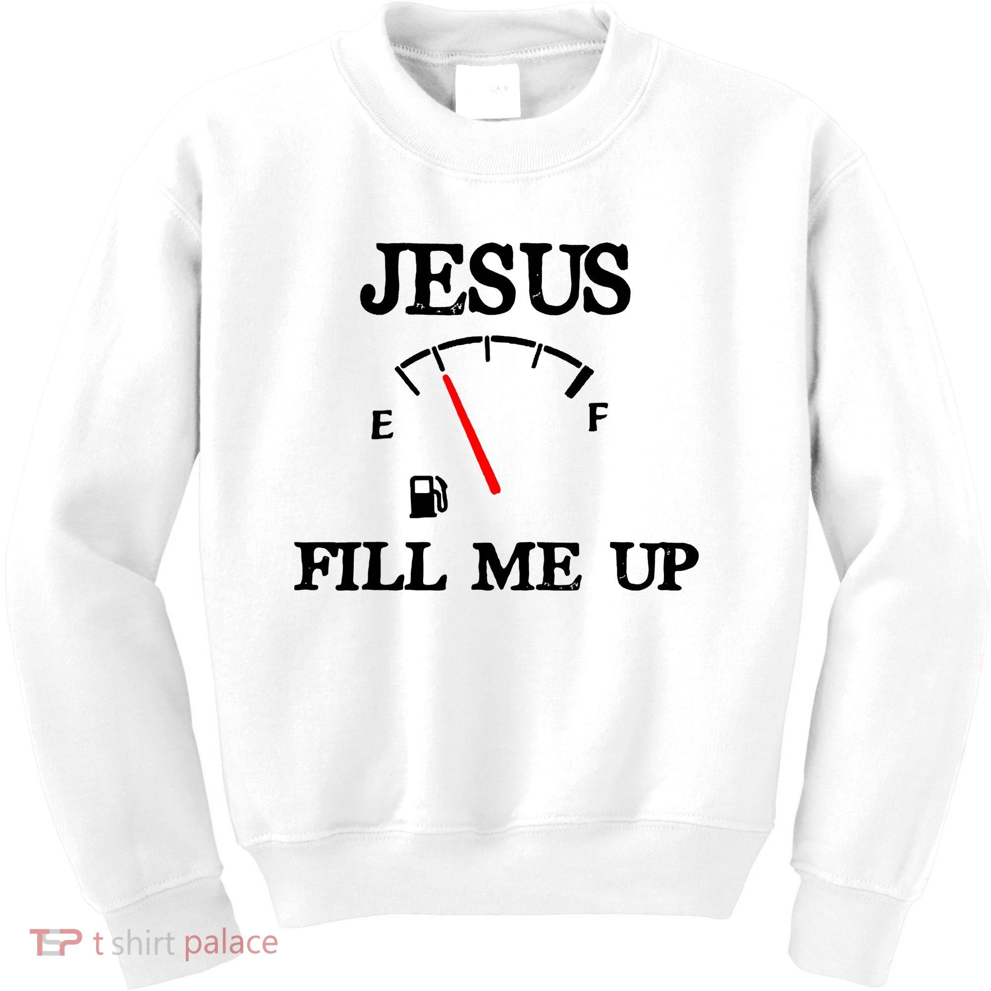 Funny Christian Jesus Fill Me Up Kids Sweatshirt