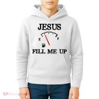 Funny Christian Jesus Fill Me Up Kids Hoodie thumb 4