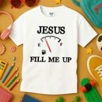 Funny Christian Jesus Fill Me Up Kids T-Shirt thumb 3