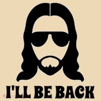 Funny Christian Jesus I'll Be Back Tote Bag thumb 4