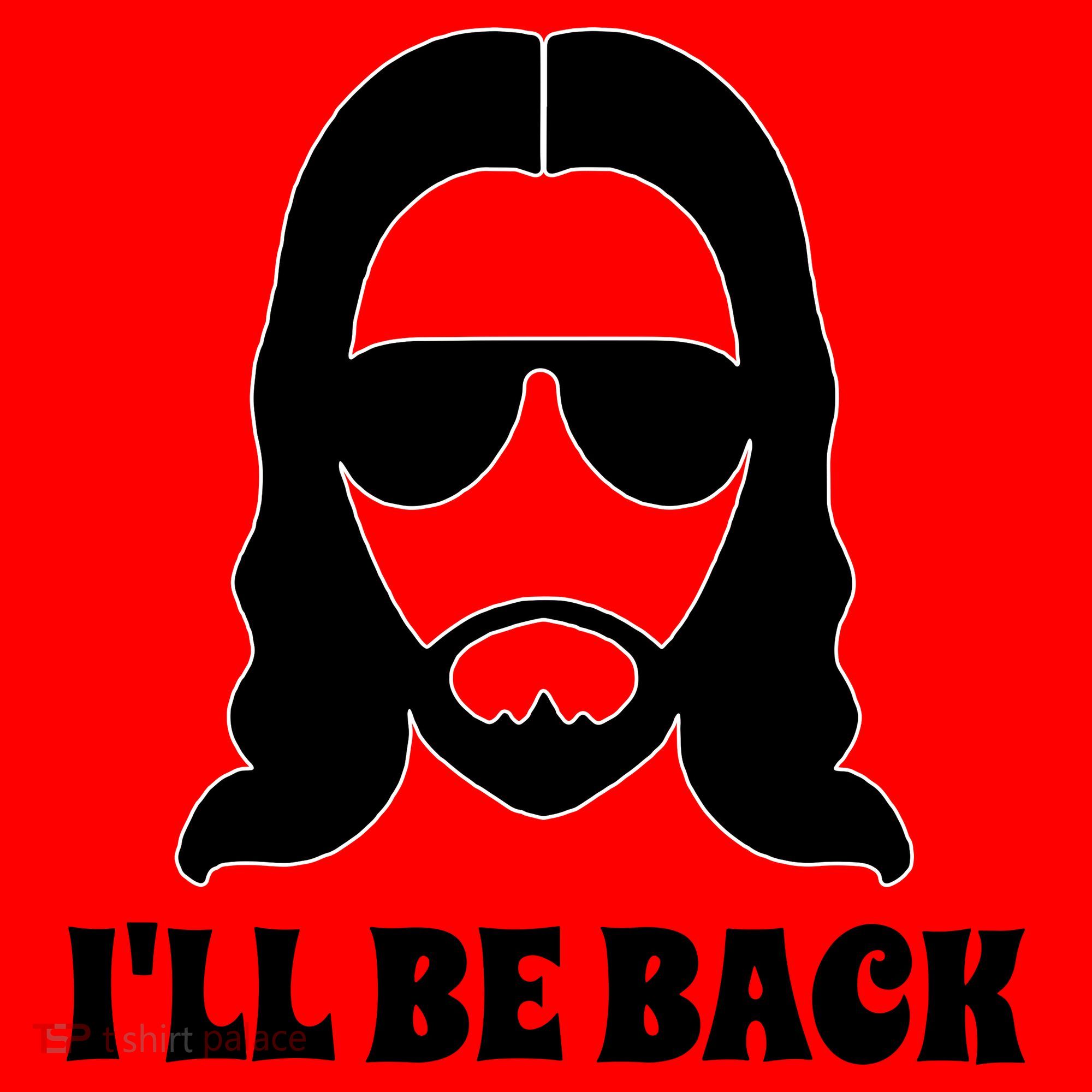 Funny Christian Jesus I'll Be Back Santa Hat