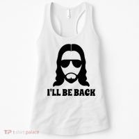 Funny Christian Jesus I'll Be Back Women's Tank Top thumb 0