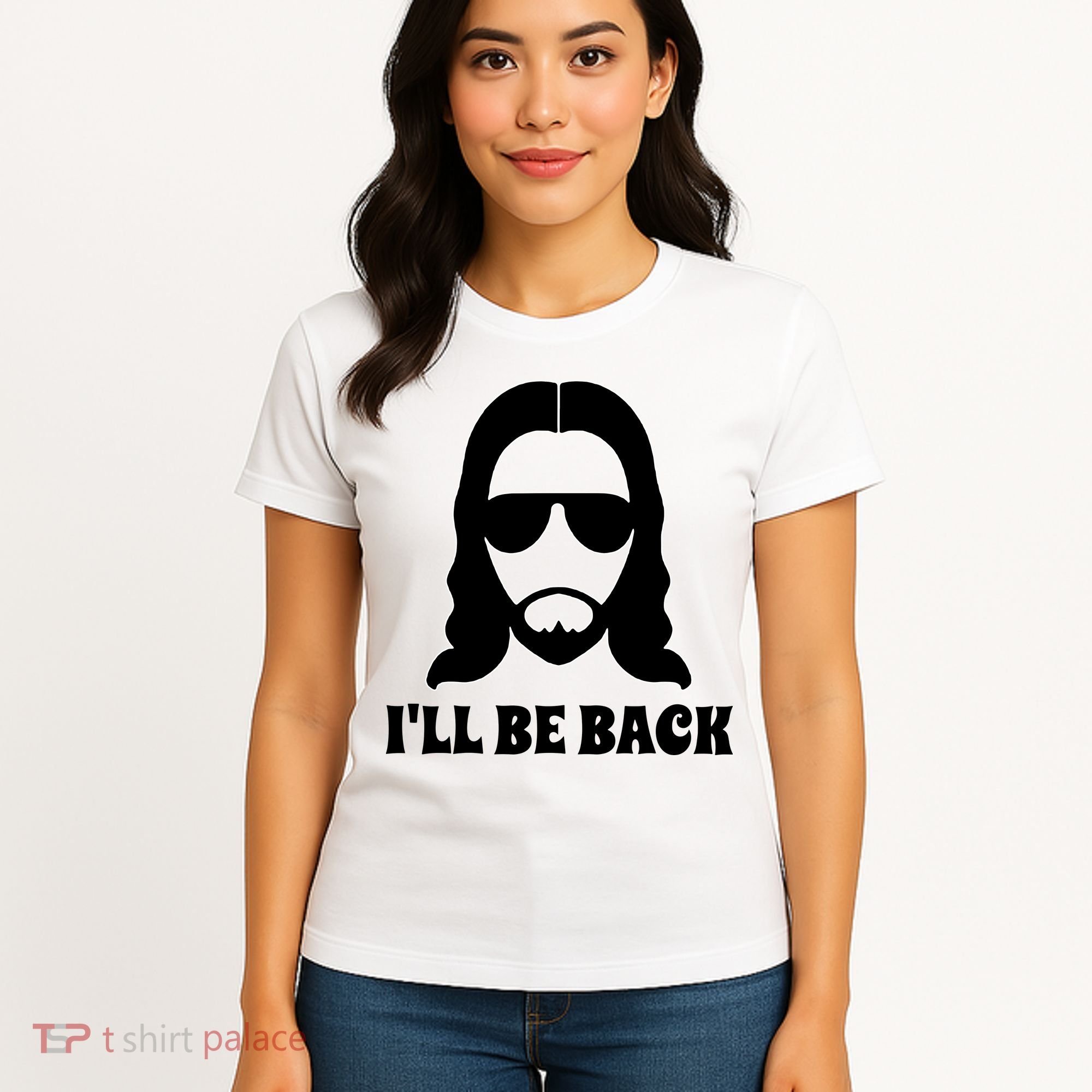 Funny Christian Jesus I'll Be Back Women's T-Shirt