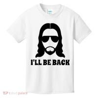 Funny Christian Jesus I'll Be Back Kids T-Shirt thumb 0