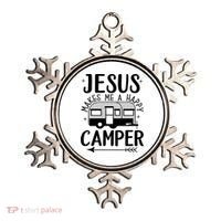 Funny Christian Jesus Makes Me A Happy Camper Ornament thumb 0